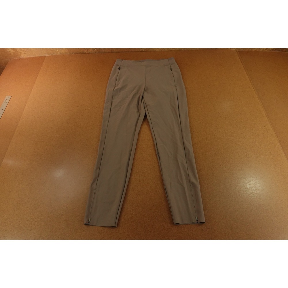 Athleta‎ Womens Size 10 Brown High Rise Zipper Hem Pockets Stellar Tight